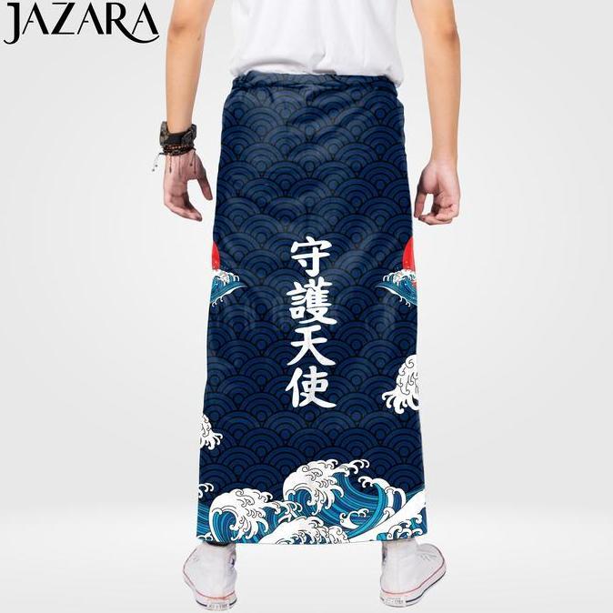 Sarung Dewasa Kasual Printing Motif Anime Ombak Jepang / Kitsune / Tulisan Japan / Sasuke / Sword