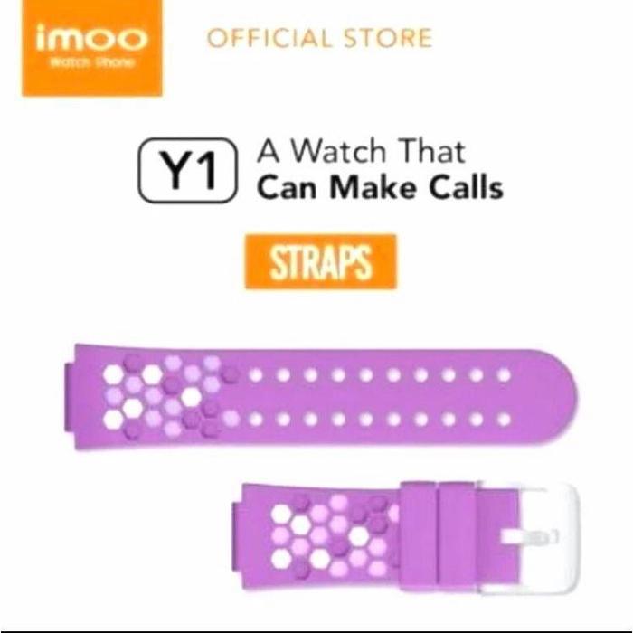 Tali Jam Imoo Y1 Satu Set Warna Ungu Dan Biru Terlaris Best Quality Asli 100% Original