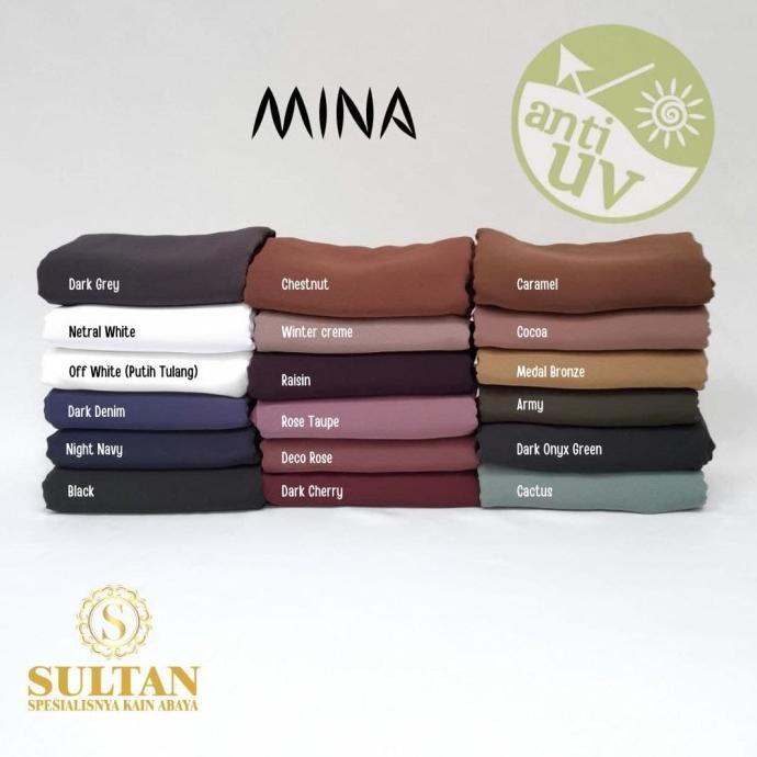 Kain Sultan Bahan Abaya Gamis Mina Anti UV