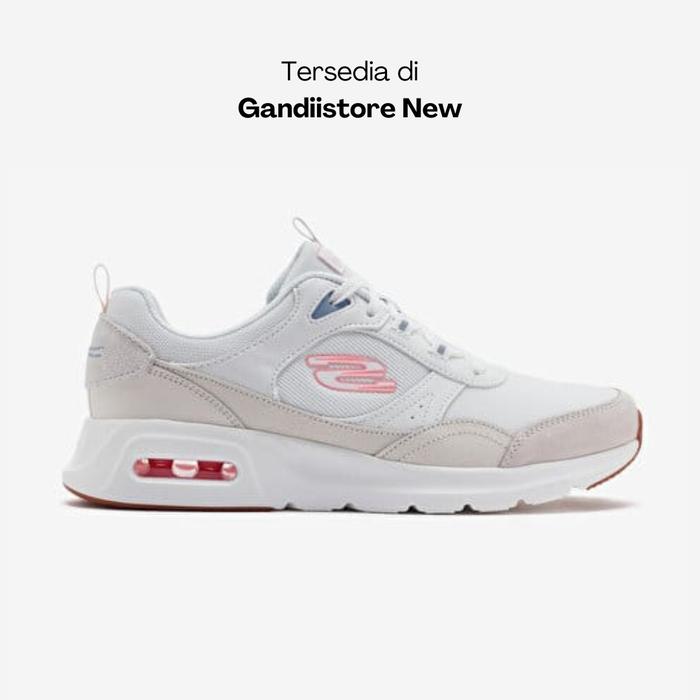 Sepatu Sneakers Wanita Skechers Air Court Retro Avenue 150075/OFWT White