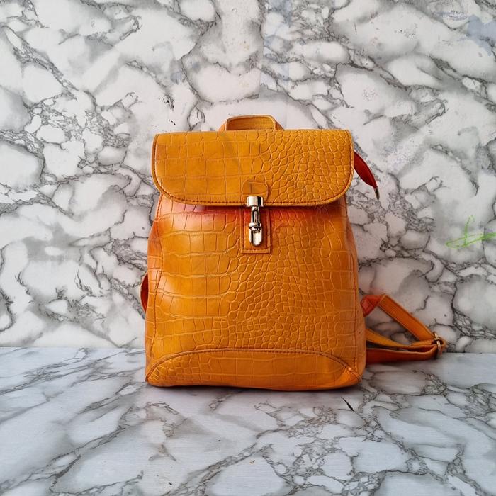 TAS RANSEL FASHION WANITA GNB KOREA SECOND IMPORT / TAS RANSEL KULIT WANITA