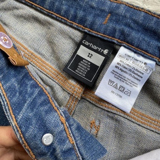 Carhartt Denim Utility Celana Carpenter Jeans Loose Fit Straight