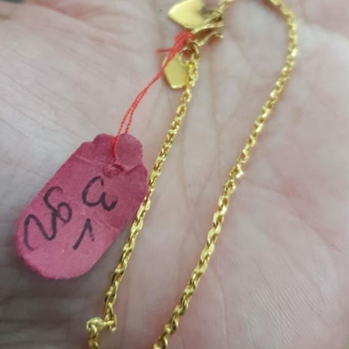 Gelang polos emas asli 99% 99 24k 24 karat 24karat 3 gram 3 gr 3gr 3g