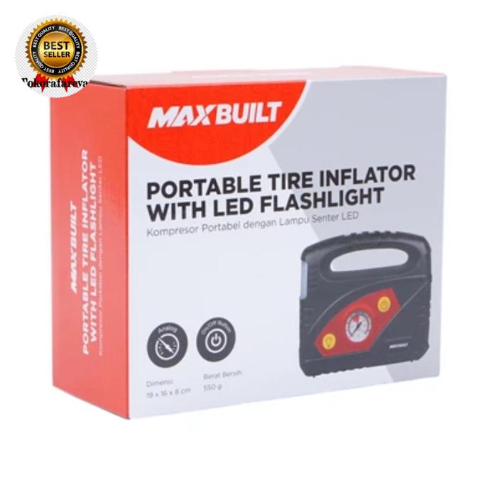 Pompa angin pompa udara dengan flashlight Dc 12V pompa portable mobil
