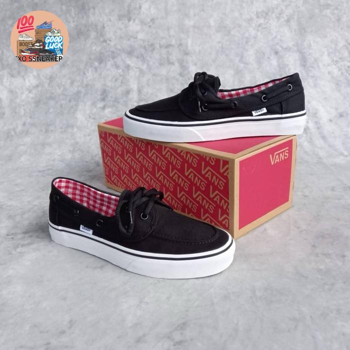 Sepatu VANS ZAPATO BLACK WHITE [ BNIB ]
