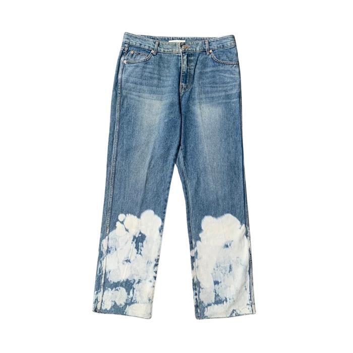Authentic / Original Well Done x Mined - Pain Splattered Jeans Pants Denim Blue