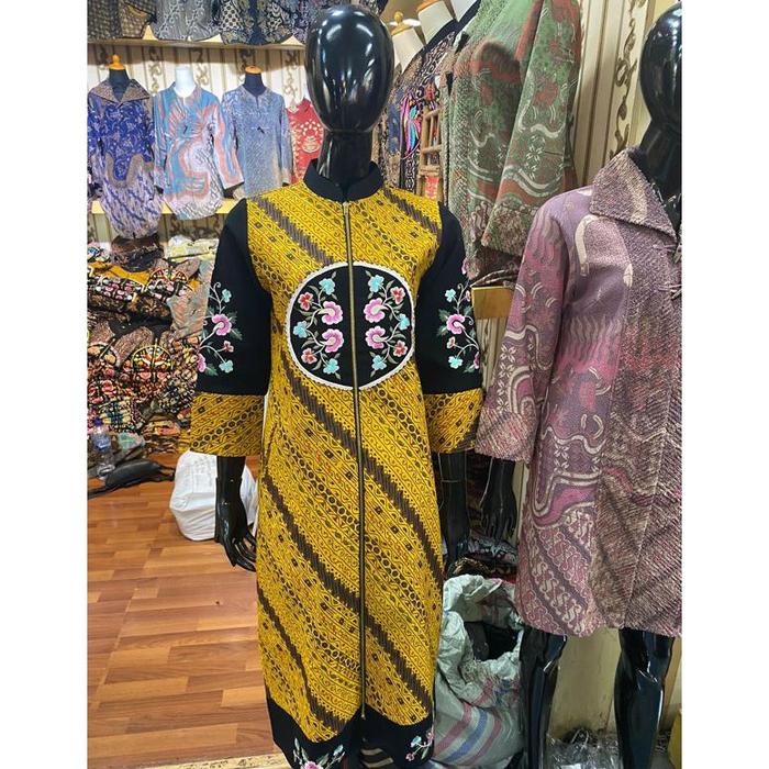 GAMIS BATIK BAHAN DOLBI COMBINASI BORDIR PREMIUM THAMRIN CITY