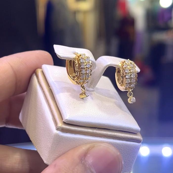 Anting emas berlian banjar
