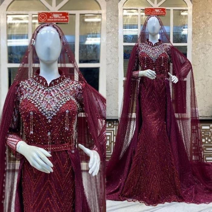 gaun pengantin // baju gaun pengantin modern // gaun pengantin murah elegan