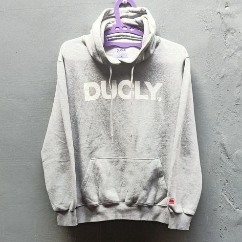 Hoodie Jacket DUCLY Original | Grey | Good Condition | Thrift Bekas Preloved Second