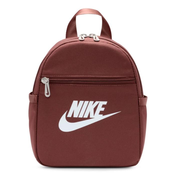 (100% ORIGINAL) NIKE Futura 365 Women Mini Backpack Red Sepia White Small Casual Girl Bag Tas Ransel