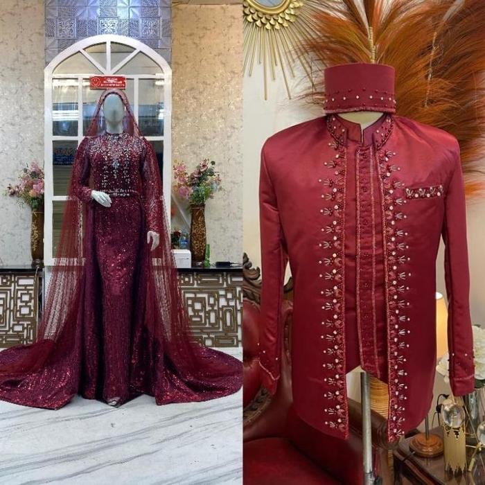 sepasang gaun pernikahan / gaun pengantin couple