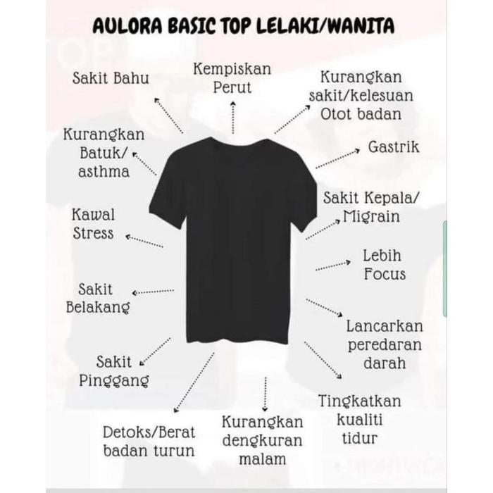 Aulora basic top kaos kesehatan