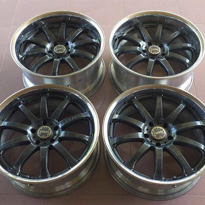 Rays G-Games 77S Ring 19 5x114 5x112 Lebar 8-9 et 38-28 Velg Original Japan Ori Jepang JDM Volkrays 