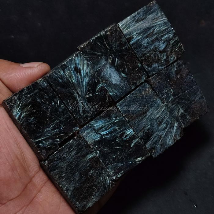 batu bulu macan pietersite 100% asli natural / Lempengan Bulu Macan Pietersite / batu bulu macan