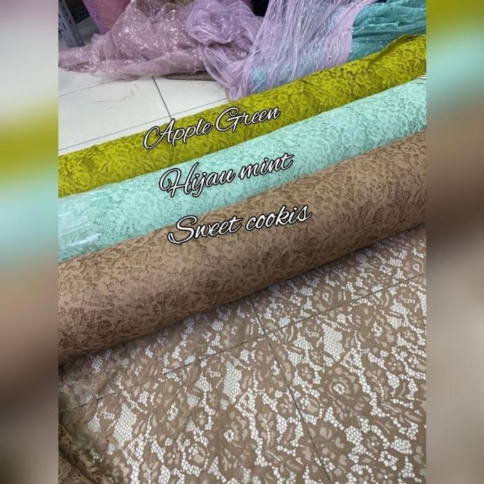 Kain Brukat Brokat 1 roll isi 50 yard Harga Grosir
