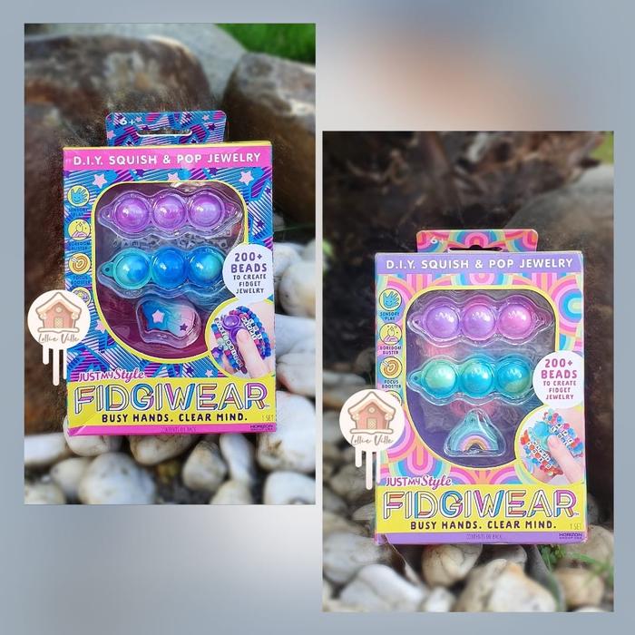 Fidgiwear Rainbow DIY Squish & Pop Jewelry Making Kit