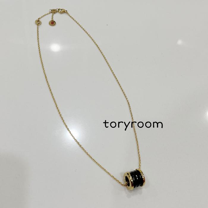Kalung rantai tipis titanium liontin zero