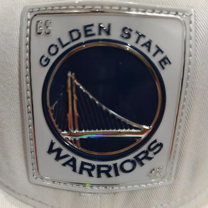 topi Hyflat NBA Golden State Warriors white snap fit
