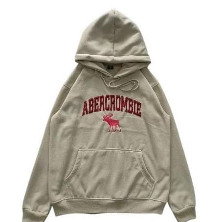 TERBARU JAKET HOODIE ZIPPER ABERCROMBIE &FITCH PUTIH PREMIUM HIGH QUALITY DISTRO FULL TEG & LABEL BA