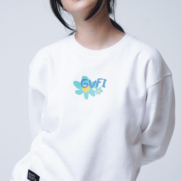 READY HODIE CRUNWK GVFI CREWNECK ECHOLOCATION PUTIH COD HOODIE SWEATSHIRT JAKET
