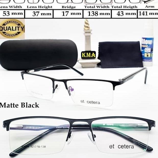 READY STOCK KACAMATA HALF FRAME MINUS ET CETERA PARIS FRAME KACAMATA MINUS PREMIUM