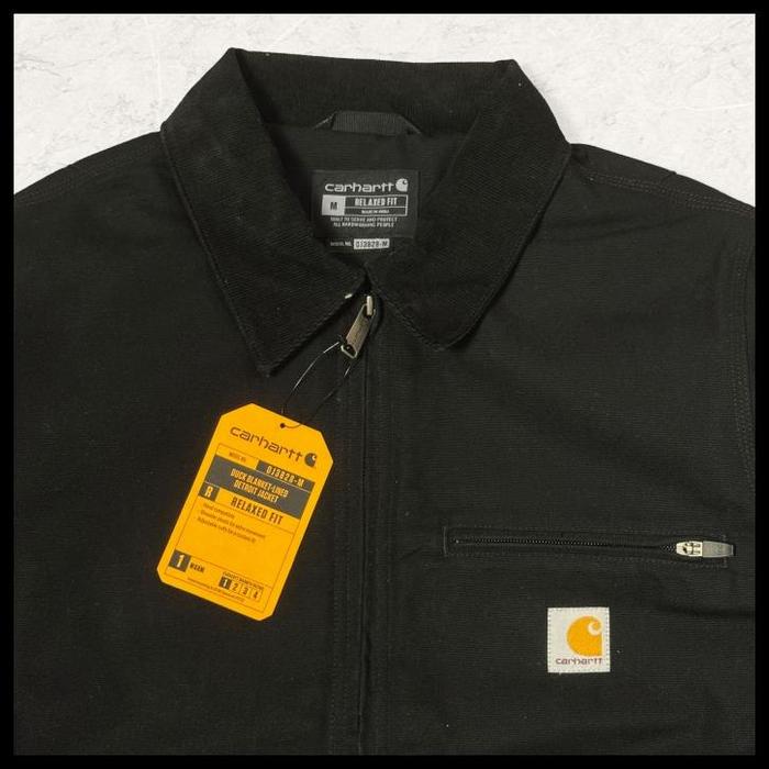 Carhartt 103828 - Detroit Jacket - Blanket Lined Black Terbaru