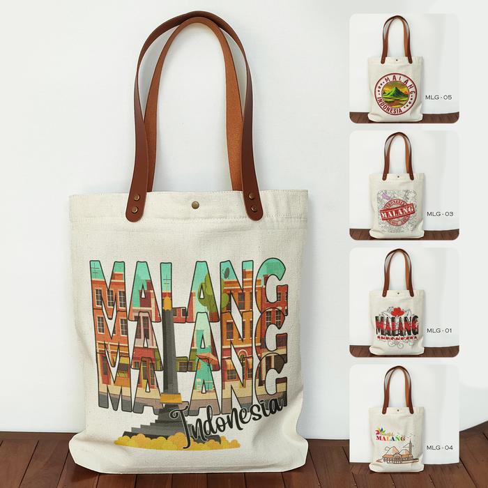 Tote bag Canvas Oleh Oleh Malang Tas Souvenir Malang