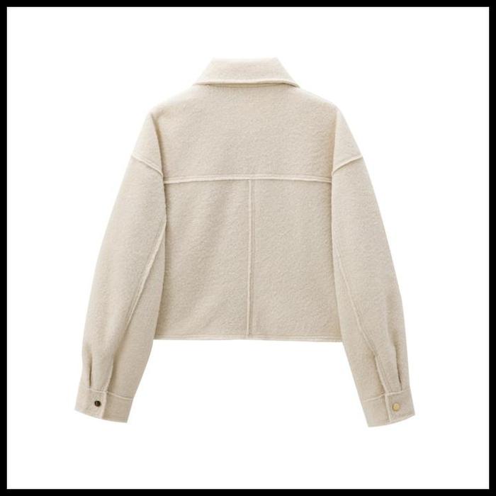 76661 Autumn Winter Wool Jacket Coat / Jaket Wanita Terbaru