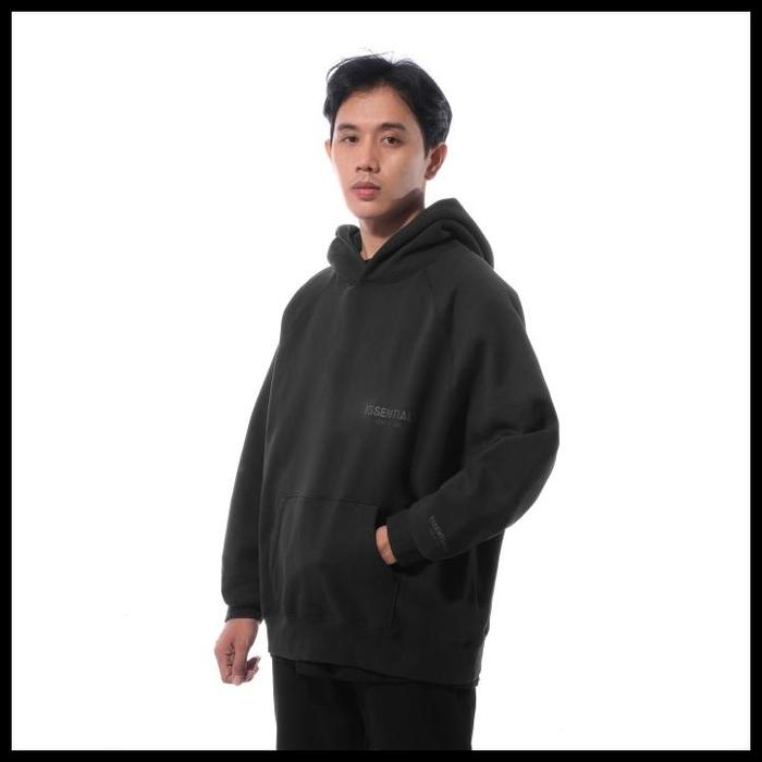 Fog Essentials Chest Reflective Text Hoodie Terbaru
