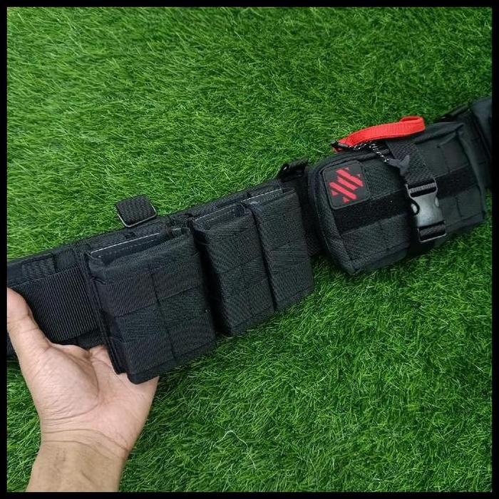 Aksesoris Pria Kopel Set Tactical Brimob Hitam / Kopel Tactical Brimob / Kopel Set Brimob Belt Origi