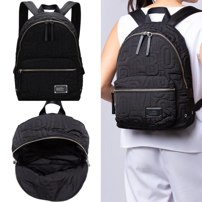 Marc jacob nylon quilted medium backpack black