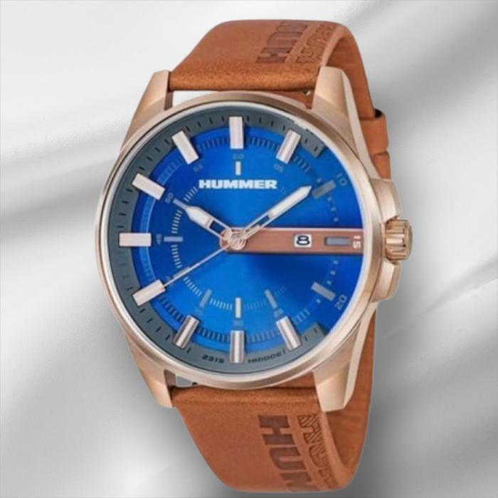 Hummer HM1005-1785C kulit coklat jam tangan pria original
