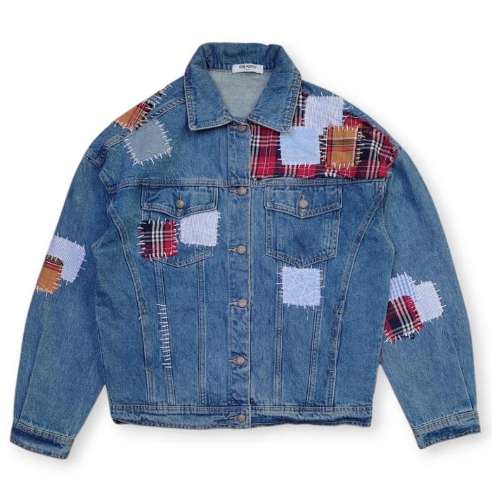 13De Marzo Paris Women Denim Pacthwork Trucker Jacket