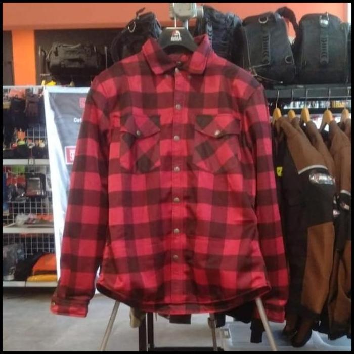 Kemeja Protektor Skull Riderz Air Rider Mesh Protective Flannel Jacket Terbaru