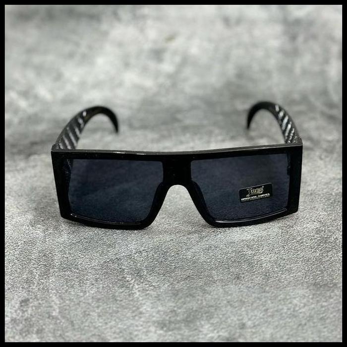 Aksesoris Pria Locs Asli 91160 Kacamata Hitam Besar Original Best Quality Termurah