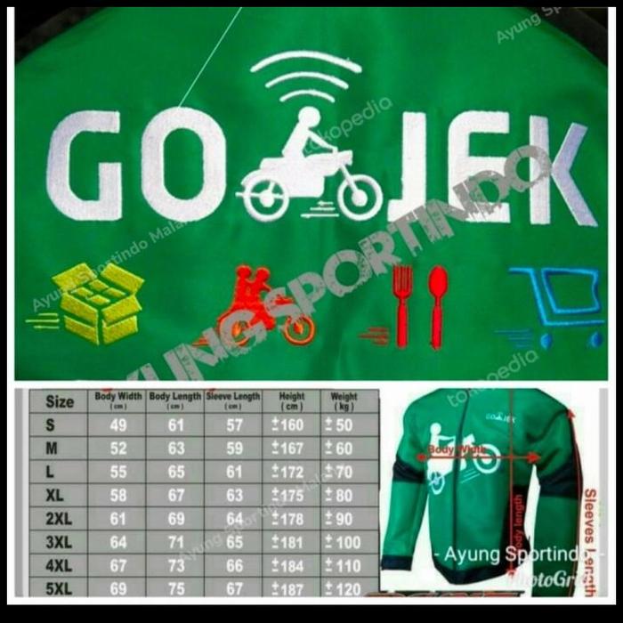 Jaket Gojek Logo Baru With Hoodie Type Garuda Super Terbaru