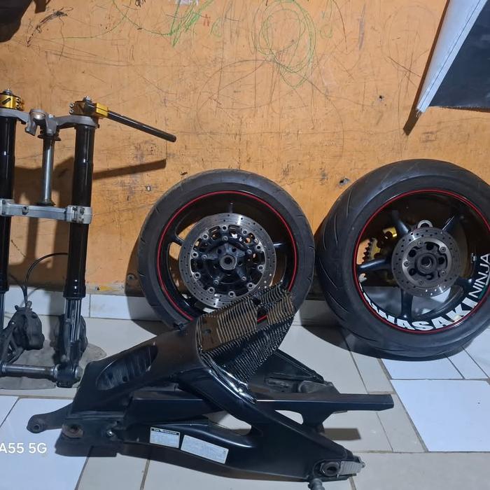 bekas copotan r6 zx6rvelg arm tapak lebar usd limbah moge pnp kawasaki ninja 250r karbu fi old z250f