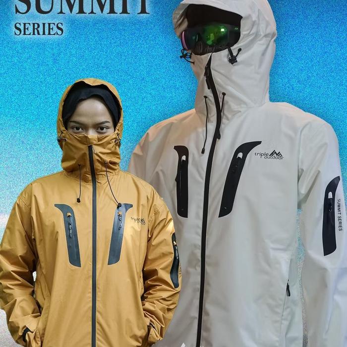 Jaket gunung Triple outdoor Summit Goretex Waterproof windproof