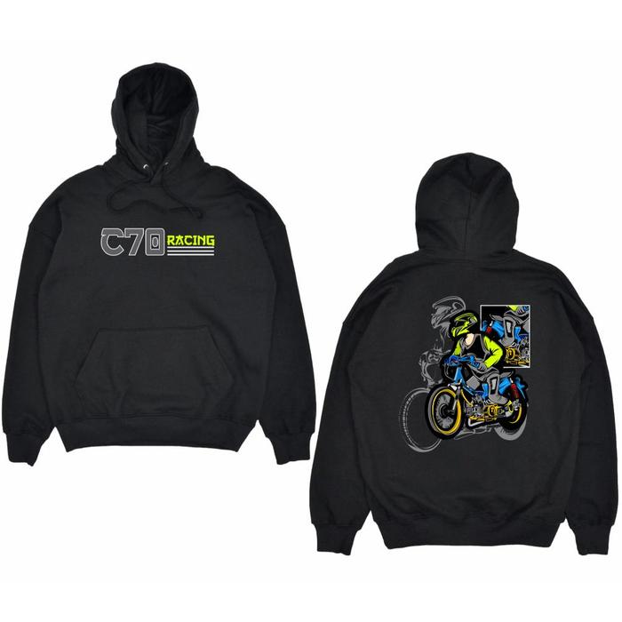 JAKET HOODIE MOTOR C70 RACING BIG SIZE JUMBO