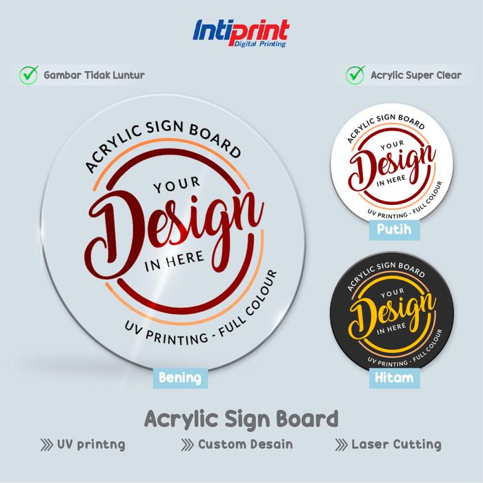 Akrilik Merek Usaha /I Acrylic Sign Board I Signage Akrilik Papan Nama Custom / Akrilik Plang Merk