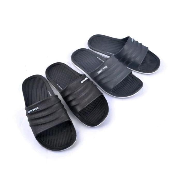Axxe Sandal Pria Dewasa/ Remaja Laki-Laki Thong Inti- 23 Abu Abu Dan Hitam