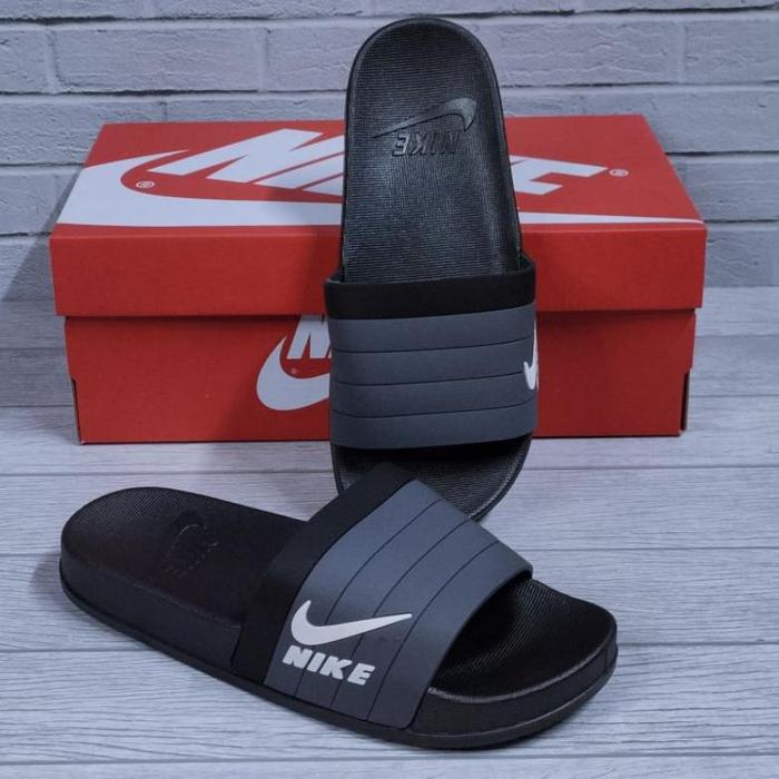 Sendal Nike Import Adillete Slide Hitam 100% Grade Original Made In Vietnam