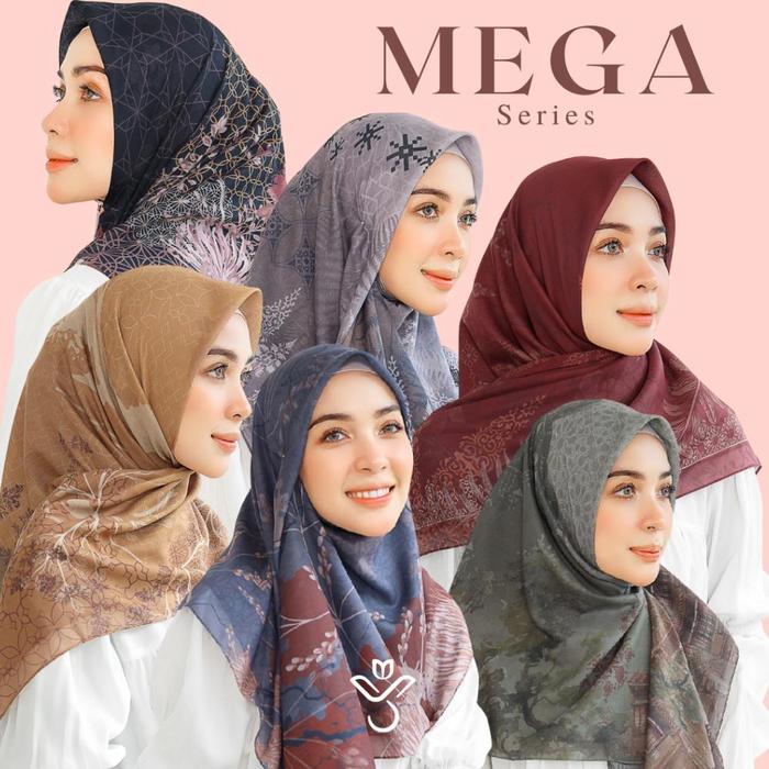 Youthscarf - ( Mega Series) - Hijab Printing - Hijab Segiempat Voal - Voal Ultrafine - Hijab Best Se