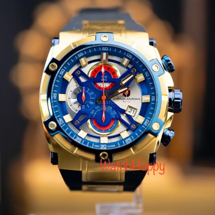 JAM TANGAN ANALOG PRIA CHARLES JOURDAN CJ1022-1212C / CJ1022 / CJ 1022 QUARTZ MOVEMENT ANALOG DISPLA
