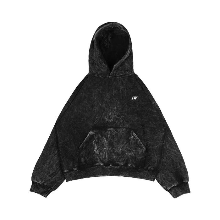 Gozeal Basic | Hoodie Boxy | Washed Grey Ukuran M-L