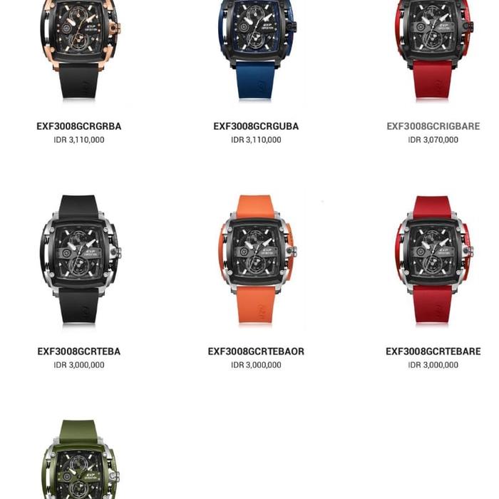 Jam Tangan Cowok Expedition E EXP 3008 GC rubber Original