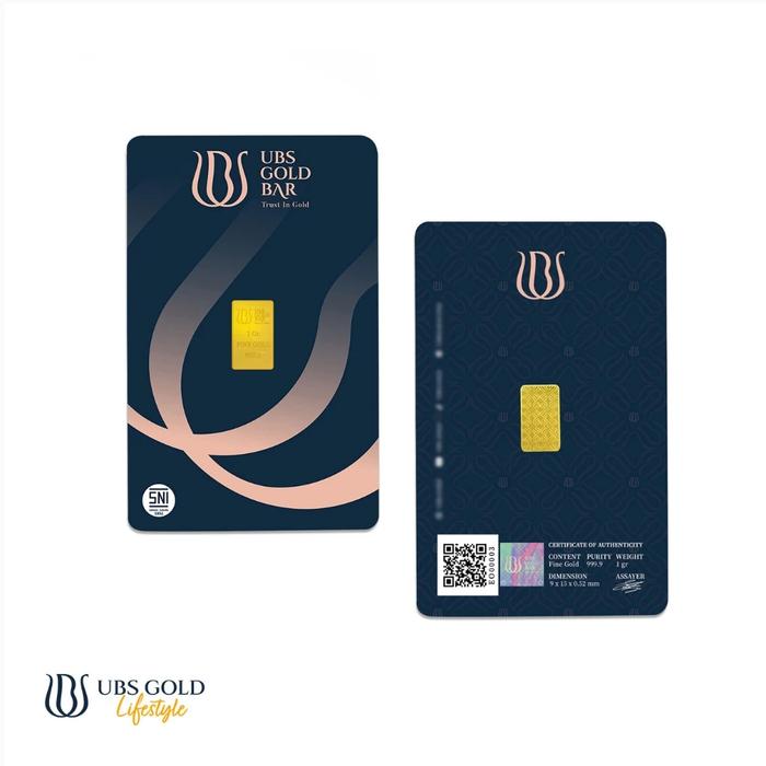 UBS Logam Mulia 1 Gram Logam Mulia UBS 999.9 bersertifikat