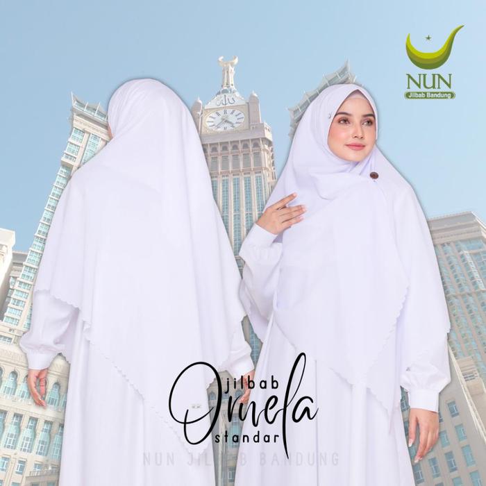 (Warna 1) Jilbab Ornela Nun Jilbab/ Jilbab Instan / Kerudung Instan / Kerudung Pet Antem / Kerudung 