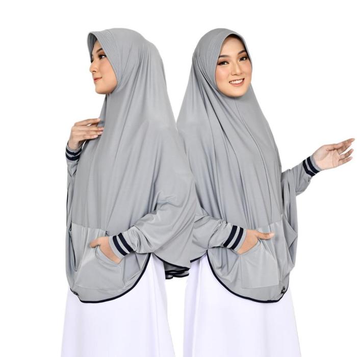 Jilbab Lengan Saku Kinanti Hijab Bergo Lengan / Jilbab Khimar / Bergo Instan